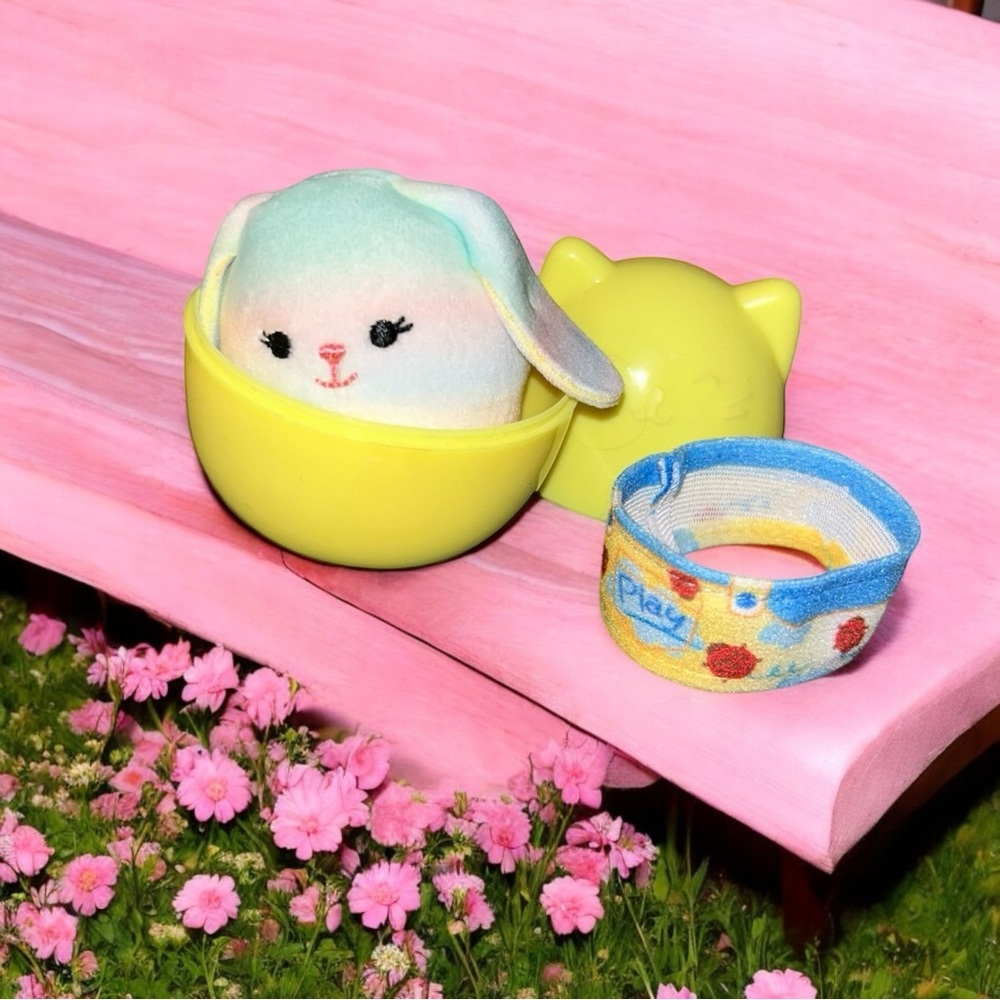 Wu Squishville Series 12 the Bunny Pastel Plush in Yellow Egg Squishmallows